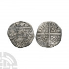 Ireland - Edward I - Dublin - Penny. 1279-1284 A.D. Second coinage, early issues, class I. Obv: facing bust within triangle with EDW R / ANGL D / NS H...
