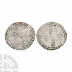 Ireland - Mary and Philip - 1555 - Groat. Dated 1555 A.D. Obv: crown over facing profile busts dividing date with PHILIP Z MARIA D G REX ET REGINA A l...