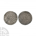Scotland - William the Lion - Hue / Walter - Short Cross Penny. 1205-1230 A.D. Phase B. Obv: profile bust with LE REI WILAM legend. Rev: short voided ...