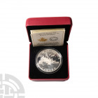 Canada - Elizabeth II - 2016 - RCM George VI 2oz Proof Silver $30. Dated 2015 A.D. Silver proof. Obv: bust of George VI with GEORGIVS VI D G REX ET IN...