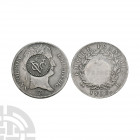France - Napoleon Bonaparte - 1809 - Countermarked 5 Francs. Dated 1809 A.D. Bayonne mint. Obv: profile bust with NAPOLEON EMPEREUR legend; VOC counte...