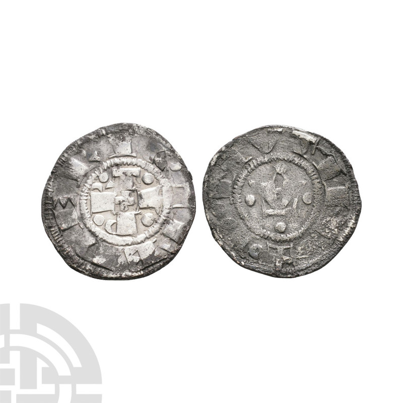Italy - Bologna - Henric VI - Bolognino Grosso. 1191-1327 A.D. Obv: large A with...