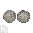 France - Charles VII - Liard. 1422-1466 A.D. Obv: dolphin with + KAROLVS* FRAN* REX legend. Rev: cross with DALPHS* VIENENSIS legend. Dy# 2505; PA# 49...