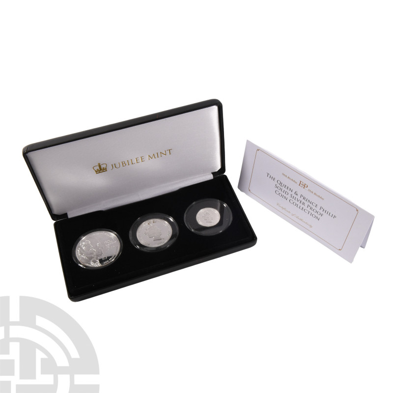 Tristan da Cunha - Elizabeth II - 2017 - JM Queen and Philip Proof Silver £1, £2...