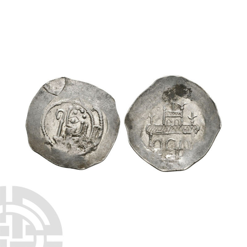 Germany - Selz - Heinrich IV - Pfennig. 1169-1189 A.D. Obv: half-length bust of ...
