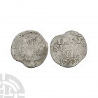 Netherlands - Overijssel - 1665 - Billon Stuiver. Dated 1665 A.D. Obv: sheaf of arrows; 1 - S across fields. Rev: TRAN / ISVLA / ANIA in three lines a...