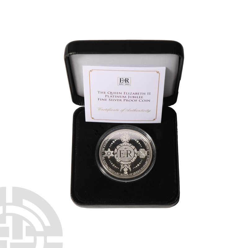 Solomon Islands - Elizabeth II - 2021 - Platinum Jubilee Proof Silver $5. Dated ...