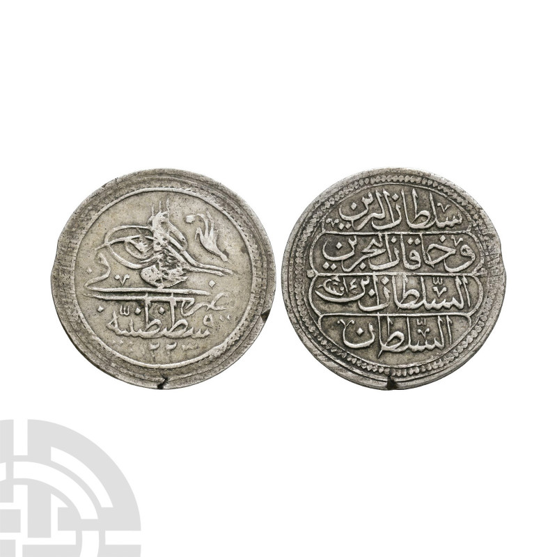 Turkey - Ottoman - 1223h - Kurush. Dated year 5, 1223h. Obv: toughra with inscri...