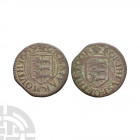 17th Century - Great Yarmouth - 1669 - Town Token Farthing. Dated 1669 A.D. Obv: Borough arms with 'pierced hexafoil' initial marks and GREAT YARMOUTH...