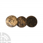 France - Jetons [3]. 16th century A.D. Group comprising: mixed types, all different. 9.87 grams total. Acquired Canterbury Auctions, lot 246 (part). P...