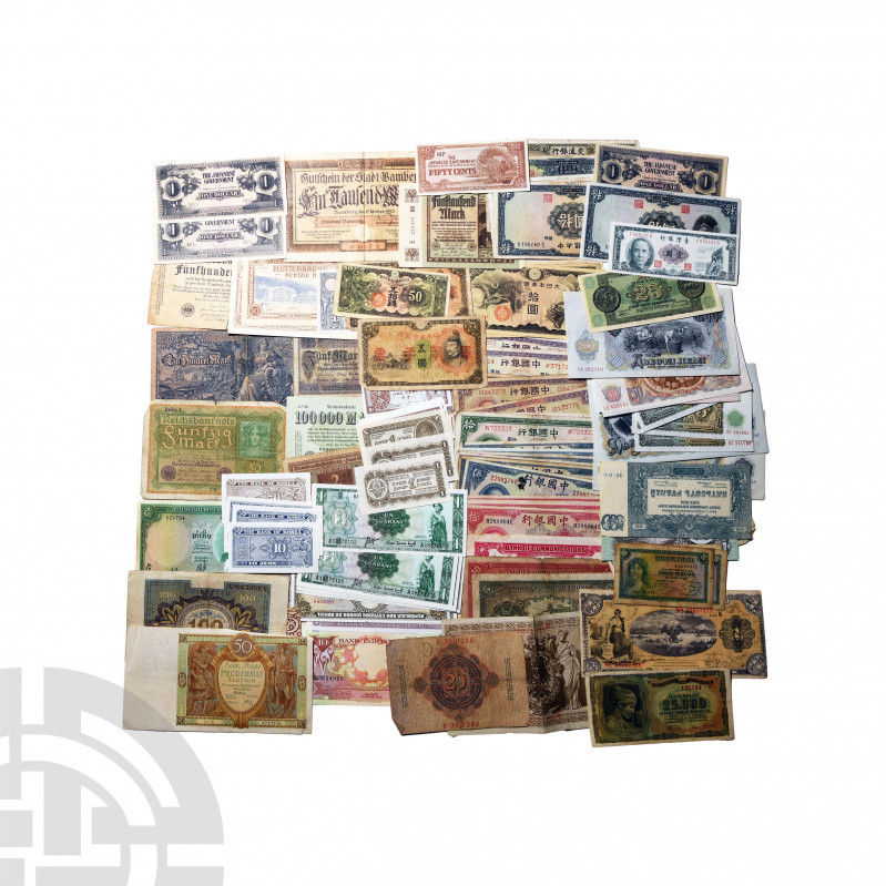 Banknote Collection [137]. Late 19th-20th century A.D. Group comprising mixed no...