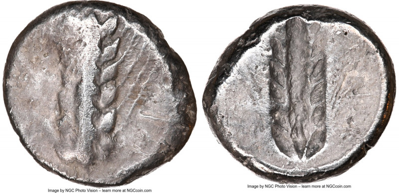 LUCANIA. Metapontum. Ca. 470-440 BC. AR stater (18mm, 7.64 gm, 12h). NGC Fine 3/...