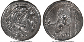 MACEDONIAN KINGDOM. Alexander III the Great (336-323 BC). AR drachm (16mm, 4.26 gm, 12h). NGC Choice AU 5/5 - 5/5. Lifetime or early posthumous issue ...