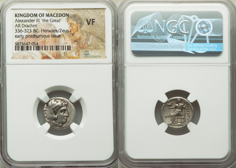 MACEDONIAN KINGDOM. Alexander III the Great (336-323 BC). AR drachm (17mm, 12h)....