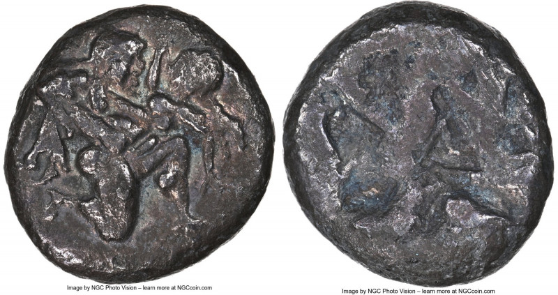 THRACIAN ISLANDS. Thasos. Ca. 525-500 BC. AR stater (19mm, 9.07 gm). NGC Choice ...