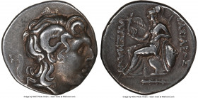 THRACIAN KINGDOM. Lysimachus (305-281 BC). AR tetradrachm (27mm, 16.84 gm, 1h). NGC VF 3/5 - 4/5. Heraclea tuad Ponm, ca. 288/7-282/1 BC. Diademed hea...