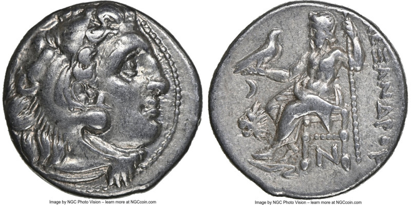 THRACIAN KINGDOM. Lysimachus (305-281 BC). AR drachm (16mm, 12h). NGC Choice VF....