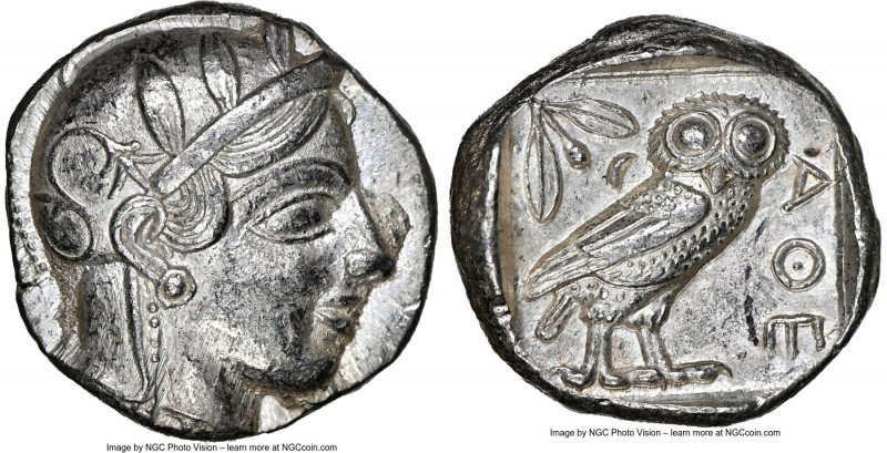 ATTICA. Athens. Ca. 440-404 BC. AR tetradrachm (23mm, 17.22 gm, 5h). NGC AU 5/5 ...