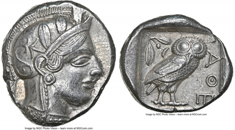 ATTICA. Athens. Ca. 440-404 BC. AR tetradrachm (25mm, 17.16 gm, 2h). NGC Choice ...