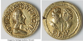 BOSPORAN KINGDOM. Eupator (ca. AD 154/5-172/3), with Marcus Aurelius and Lucius Verus. EL stater (20mm, 7.83 gm, 11h). VF, tooled. Dated Bosporan Era ...