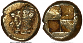 IONIA. Erythrae. Ca. 550-500 BC. EL sixth-stater or hecte (10mm, 2.56 gm). NGC Choice VF 5/5 - 4/5. Head of Heracles left, wearing lion skin headdress...