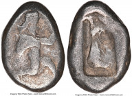 ACHAEMENID PERSIA. Darius I-Xerxes II (ca. 5th century BC). AR siglos (17mm). NGC VG. Lydo-Milesian standard. Sardes mint, ca. 485-420 BC. Persian kin...