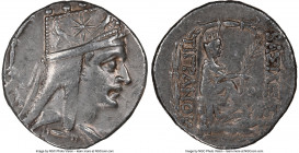 ARMENIAN KINGDOM. Tigranes II the Great (95-56 BC). AR tetradrachm (27mm, 15.77 gm, 1h). NGC XF 3/5 - 4/5. Tigranocerta, ca. 80-68 BC. Diademed and dr...