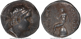 SELEUCID KINGDOM. Antiochus III the Great (222-187 BC). AR tetradrachm (28mm, 11h). NGC Choice VF. Perhaps Laodicea by the Sea, Series 2. Diademed hea...