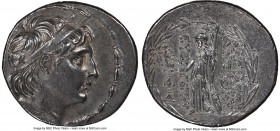 SELEUCID KINGDOM. Antiochus VII Euergetes (Sidetes) (138-129 BC). AR tetradrachm (32mm, 16.85 gm, 11h). NGC AU 5/5 - 3/5. Antioch on the Orontes. Diad...