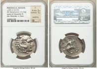 PHOENICIA. Aradus. Ca. 245-165 BC. AR tetradrachm (30mm, 16.25 gm, 11h). NGC Fine 3/5 - 1/5, scratches. Posthumous issue in the name and types of Alex...