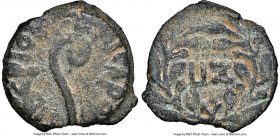 JUDAEA. Roman Procurators. Pontius Pilate (AD 26-36). AE prutah (14mm, 11h). NGC VF. Jerusalem, dated Regnal Year 17 of Tiberius (AD 30). TIBEPIOY KAI...
