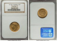 Napoleon gold 20 Francs 1813-A AU53 NGC, Paris mint, KM695.1, Fr-511. 

HID09801242017

© 2022 Heritage Auctions | All Rights Reserved