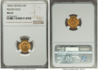 Napoleon III gold 5 Francs 1854-A MS63 NGC, Paris mint, KM783, Fr-578. Reeded edge. 

HID09801242017

© 2022 Heritage Auctions | All Rights Reserved