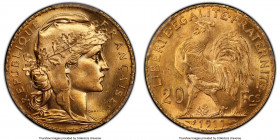 Republic gold 20 Francs 1911 MS66 PCGS, Paris mint, KM857, Gad-1064a, F-535. Cartwheel luster with lots of pizzazz. AGW 0.1867 oz. 

HID09801242017

©...