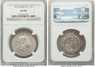 George III 1/2 Crown 1818 AU58 NGC, KM672, S-3789. 

HID09801242017

© 2022 Heritage Auctions | All Rights Reserved