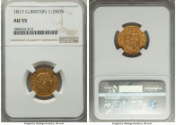George III gold 1/2 Sovereign 1817 AU55 NGC, KM673, S-3786. First year of three year type. 

HID09801242017

© 2022 Heritage Auctions | All Rights Res...