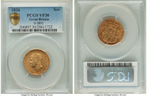 George IV gold Sovereign 1826 VF30 PCGS, KM696, S-3801. 

HID09801242017

© 2022 Heritage Auctions | All Rights Reserved
