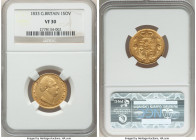 William IV gold Sovereign 1833 VF30 NGC, KM717, S-3829b. 

HID09801242017

© 2022 Heritage Auctions | All Rights Reserved