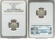Victoria 4-Piece Certified Maundy Set 1884 NGC, 1) Penny - MS64, KM727 2) 2 Pence - MS64, KM729 3) 3 Pence - MS64, KM730 4) 4 Pence - MS65, KM732 KM-M...