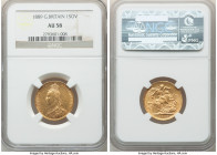 Victoria gold Sovereign 1889 AU58 NGC, KM767, S-3866B. Jubilee head. 

HID09801242017

© 2022 Heritage Auctions | All Rights Reserved