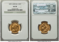 Victoria gold Sovereign 1899 AU58 NGC, KM785, S-3874. AGW 0.2355 oz. 

HID09801242017

© 2022 Heritage Auctions | All Rights Reserved