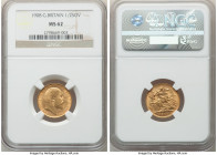 Edward VII gold 1/2 Sovereign 1908 MS62 NGC, KM804. 

HID09801242017

© 2022 Heritage Auctions | All Rights Reserved