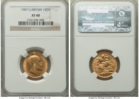 Edward VII gold Sovereign 1907 XF40 NGC, KM805, S-3969. AGW 0.2355 oz. 

HID09801242017

© 2022 Heritage Auctions | All Rights Reserved