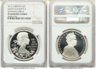 Elizabeth II silver Proof "Diamond Jubilee" 5 Pounds 2012 PR68 Ultra Cameo NGC, KM1216a. 

HID09801242017

© 2022 Heritage Auctions | All Rights Reser...