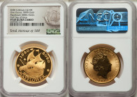 Elizabeth II gold Proof "Mayflower 400th Anniversary" 100 Pounds 2020 PR69 Ultra Cameo NGC, KM-Unl. Mintage: 500. First Day of Issue. AGW 1.000 oz. 

...