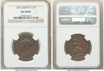4-Piece Lot of Certified Assorted 1/2 Pennies NGC, 1) Victoria 1/2 Penny 1855 - AU58 Brown, KM726 2) Victoria 1/2 Penny 1862- AU55 Brown, KM748.2 3) V...