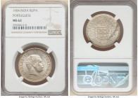 Portuguese Colony - Goa. Carlos I Rupia 1904 MS62 NGC, Lisbon mint, KM17. Two year type. Lustrous surfaces sheathed in tan colored tone. 

HID09801242...