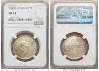 British India. George VI Rupee 1938-(b) MS64 NGC, Bombay mint, KM555. Taupe-gray and gold toning. 

HID09801242017

© 2022 Heritage Auctions | All Rig...