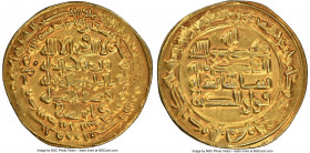 Buwayhid. Baha' al-Dawla Abu Nasr (AH 379-403 / AD 989-1012) gold Dinar AH 399 (AD 1008/1009) AU55 NGC, Suq al-Ahwaz mint, A-1573, Treadwell-Su395G. 4...