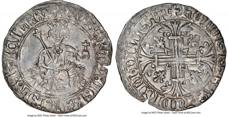 Naples & Sicily. Robert d'Anjou Pair of Certified Gigliati ND (1309-1343) NGC, M...